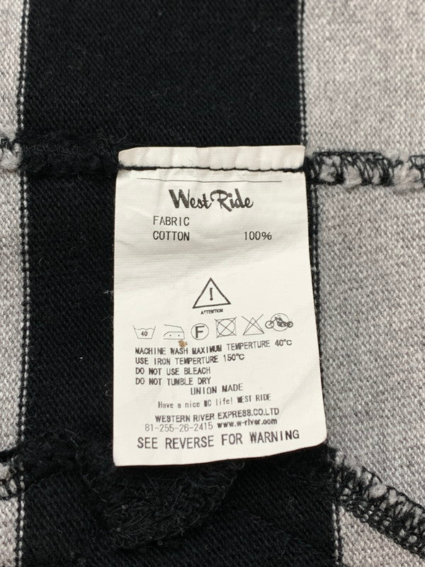 【中古品】【メンズ】 WEST RIDE ウエストライド BORDER ZIP HOODIE ボーダー ジップ フーディ メンズ パーカー フルジップ 長袖 145-260820-em-01-min サイズ：34 カラー：グレー/ブラック 万代Net店