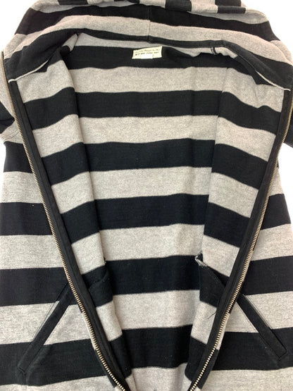 【中古品】【メンズ】 WEST RIDE ウエストライド BORDER ZIP HOODIE ボーダー ジップ フーディ メンズ パーカー フルジップ 長袖 145-260820-em-01-min サイズ：34 カラー：グレー/ブラック 万代Net店