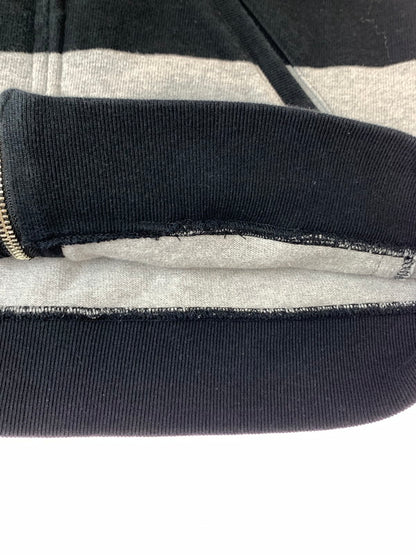 【中古品】【メンズ】 WEST RIDE ウエストライド BORDER ZIP HOODIE ボーダー ジップ フーディ メンズ パーカー フルジップ 長袖 145-260820-em-01-min サイズ：34 カラー：グレー/ブラック 万代Net店