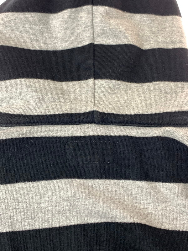 【中古品】【メンズ】 WEST RIDE ウエストライド BORDER ZIP HOODIE ボーダー ジップ フーディ メンズ パーカー フルジップ 長袖 145-260820-em-01-min サイズ：34 カラー：グレー/ブラック 万代Net店