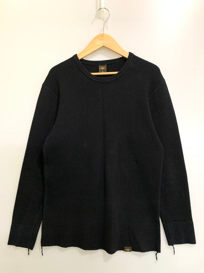 【中古品】【メンズ】 IRON HEART アイアンハート THERMAL L/S TEE サーマル ロングスリーブ Tシャツ 長袖Tシャツ トップス 145-260821-yn-23-min サイズ：M カラー：ブラック 万代Net店