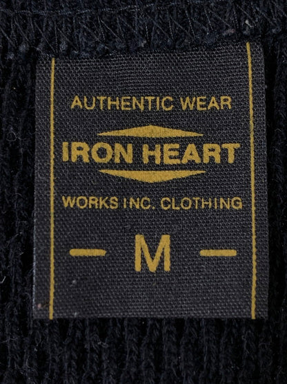 【中古品】【メンズ】 IRON HEART アイアンハート THERMAL L/S TEE サーマル ロングスリーブ Tシャツ 長袖Tシャツ トップス 145-260821-yn-23-min サイズ：M カラー：ブラック 万代Net店