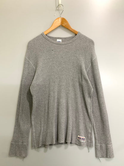 【中古品】【メンズ】 IRON HEART アイアンハート THERMAL L/S TEE サーマル ロングスリーブ Tシャツ 長袖Tシャツ トップス 145-260821-yn-24-min サイズ：M カラー：グレー 万代Net店