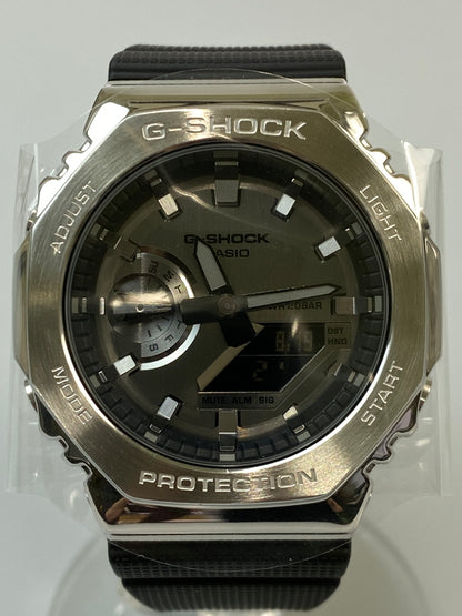 【中古美品】【メンズ】 CASIO カシオ G-SHOCK 2100 SERIES GM-2100-1AJF ジーショック 2100シリーズ クウォーツウォッチ 腕時計 196-260821-yn-35-min カラー：ブラック/シルバー 万代Net店