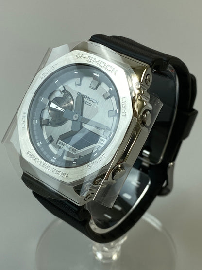【中古美品】【メンズ】 CASIO カシオ G-SHOCK 2100 SERIES GM-2100-1AJF ジーショック 2100シリーズ クウォーツウォッチ 腕時計 196-260821-yn-35-min カラー：ブラック/シルバー 万代Net店