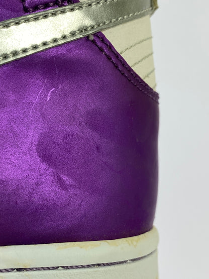 【中古品】【ボーイズ】 NIKE ナイキ 308319-101 DUNK HIGH GS ダンク ハイ ギーエス スニーカー 靴 166-260819-jt-11-min サイズ：US 5Y 23.5cm カラー：WHITE/MTLLC SLVY- 万代Net店