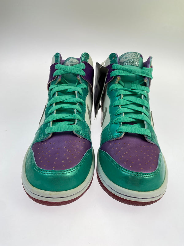 【中古品】【ボーイズ】 NIKE ナイキ 308319-101 DUNK HIGH GS ダンク ハイ ギーエス スニーカー 靴 166-260819-jt-11-min サイズ：US 5Y 23.5cm カラー：WHITE/MTLLC SLVY- 万代Net店