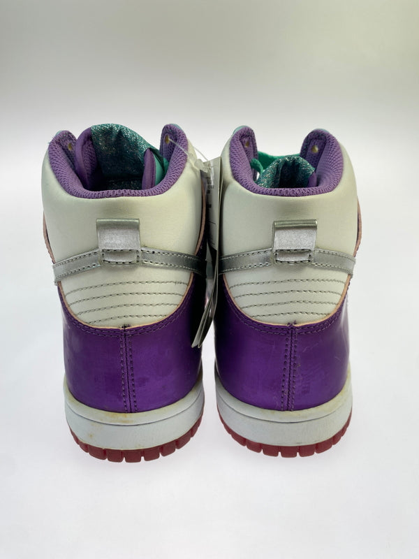 【中古品】【ボーイズ】 NIKE ナイキ 308319-101 DUNK HIGH GS ダンク ハイ ギーエス スニーカー 靴 166-260819-jt-11-min サイズ：US 5Y 23.5cm カラー：WHITE/MTLLC SLVY- 万代Net店