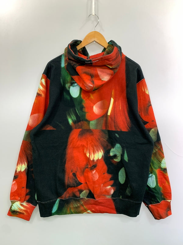【中古品】【メンズ】 SUPREME シュプリーム × THE VELVET UNDERGROUND ザ ヴェルヴェット アンダーグラウンド NICO HOODED SWEATSHIRT ニコ フーデッド スウェットシャツ パーカー メンズ 149-260818-em-41-min サイズ：L カラー：マルチカラー 万代Net店