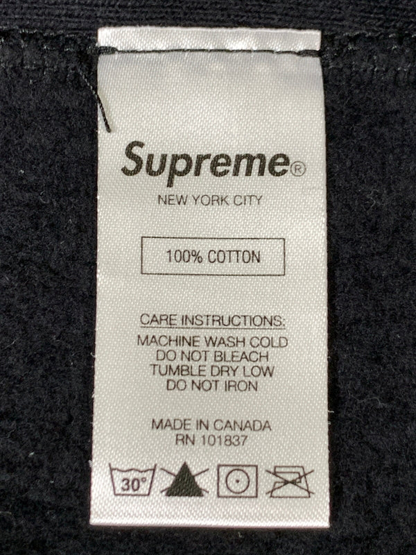 【中古品】【メンズ】 SUPREME シュプリーム × KAWS カウズ CHALK LOGO HOODED SWEATSHIRT チョーク ロゴ フーデッド スウェットシャツ メンズ トップス パーカー 長袖 149-260818-em-27-min サイズ：L カラー：ブラック 万代Net店