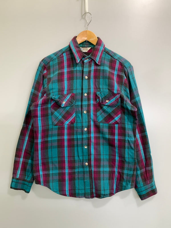 【中古品】【メンズ】 FIVE BROTHERS ファイブブラザー 80'S ヘビーネルシャツ 80年代 長袖シャツ メンズ トップス ヴィンテージ 146-260818-em-15-min サイズ：M カラー：マルチカラー 万代Net店