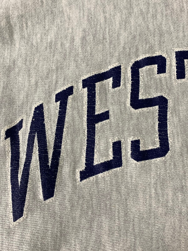 【現状渡し品】【メンズ】 CHAMPION チャンピオン 90's REVERS WEAVE COLLEGE SWEATSHIRT 90年代 リバースウィーブ カレッジ スウェットシャツ トレーナー トップス 146-260821-yn-22-min サイズ：XL カラー：ライトグレー 万代Net店