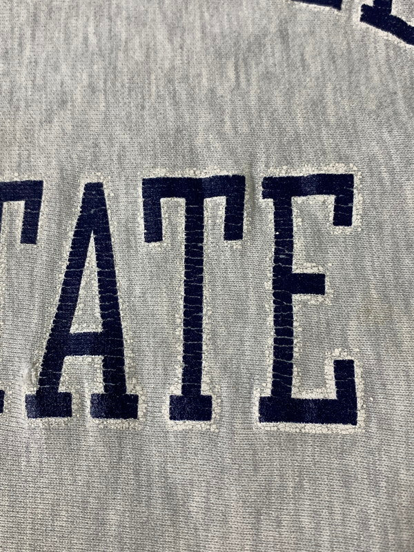 【現状渡し品】【メンズ】 CHAMPION チャンピオン 90's REVERS WEAVE COLLEGE SWEATSHIRT 90年代 リバースウィーブ カレッジ スウェットシャツ トレーナー トップス 146-260821-yn-22-min サイズ：XL カラー：ライトグレー 万代Net店