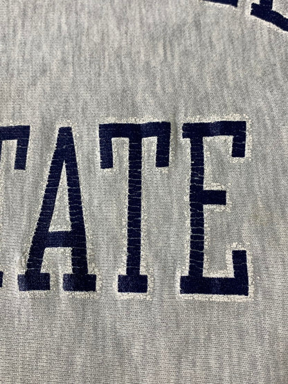 【現状渡し品】【メンズ】 CHAMPION チャンピオン 90's REVERS WEAVE COLLEGE SWEATSHIRT 90年代 リバースウィーブ カレッジ スウェットシャツ トレーナー トップス 146-260821-yn-22-min サイズ：XL カラー：ライトグレー 万代Net店