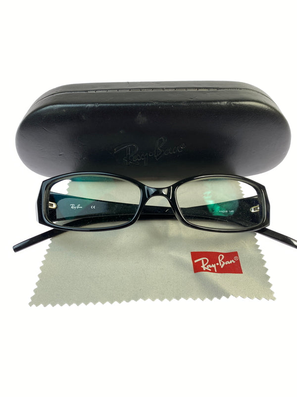 【中古品】【メンズ】 RAY-BAN レイバン メガネ RB5108 眼鏡 アイウェア アクセサリー 203-260821-hu-14-min サイズ：53□18 145 カラー：ブラック 万代Net店