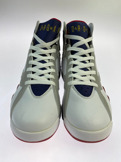 【中古品】【メンズ】 NIKE ナイキ 04年製 AIR JORDAN 7 RETRO OLYMPIC 304775-171 エアージョーダン7 レトロ スニーカー 靴 160-260819-jt-03-min サイズ：US 9.5 27.5cm カラー：WHITE/MT GOLD NAVY-TRUE RED 万代Net店