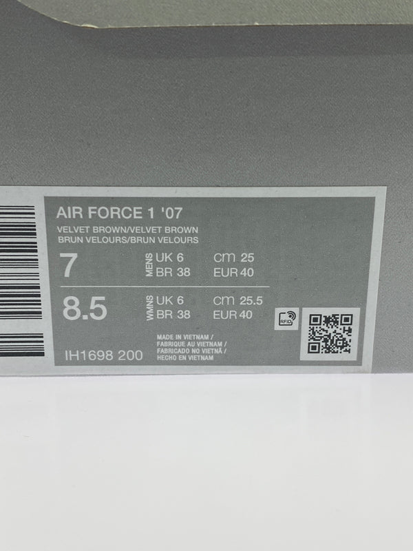 【中古美品】【メンズ】 NIKE ナイキ AIR FORCE 1 LOW '07 IH1698-200 エアーフォース1 ロー スニーカー 靴 160-260819-jt-01-min サイズ：US 7 25.0cm カラー：VELVET BROWN 万代Net店