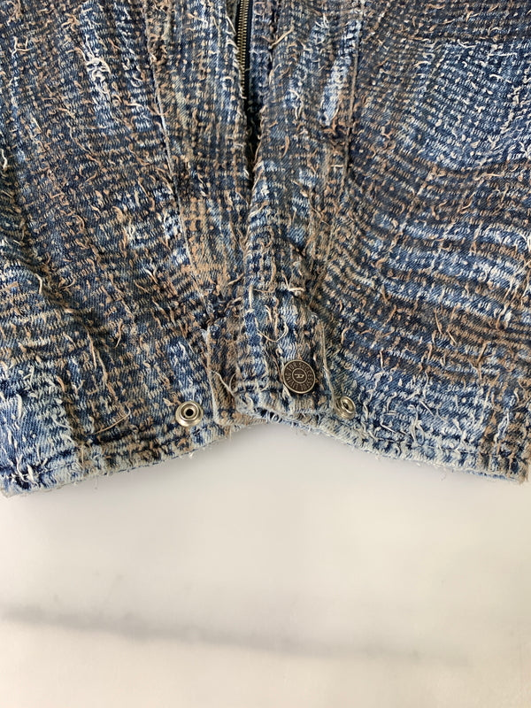 【中古品】【メンズ】 DIESEL ディーゼル DENIM ZIP JACKET D-IVAR-S1 デニム ジップ ジャケット メンズ アウター ジップアップ 141-260818-em-16-min サイズ：M カラー：ブルー系 万代Net店