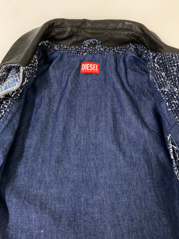 【中古品】【メンズ】 DIESEL ディーゼル DENIM ZIP JACKET D-IVAR-S1 デニム ジップ ジャケット メンズ アウター ジップアップ 141-260818-em-16-min サイズ：M カラー：ブルー系 万代Net店