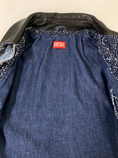 【中古品】【メンズ】 DIESEL ディーゼル DENIM ZIP JACKET D-IVAR-S1 デニム ジップ ジャケット メンズ アウター ジップアップ 141-260818-em-16-min サイズ：M カラー：ブルー系 万代Net店