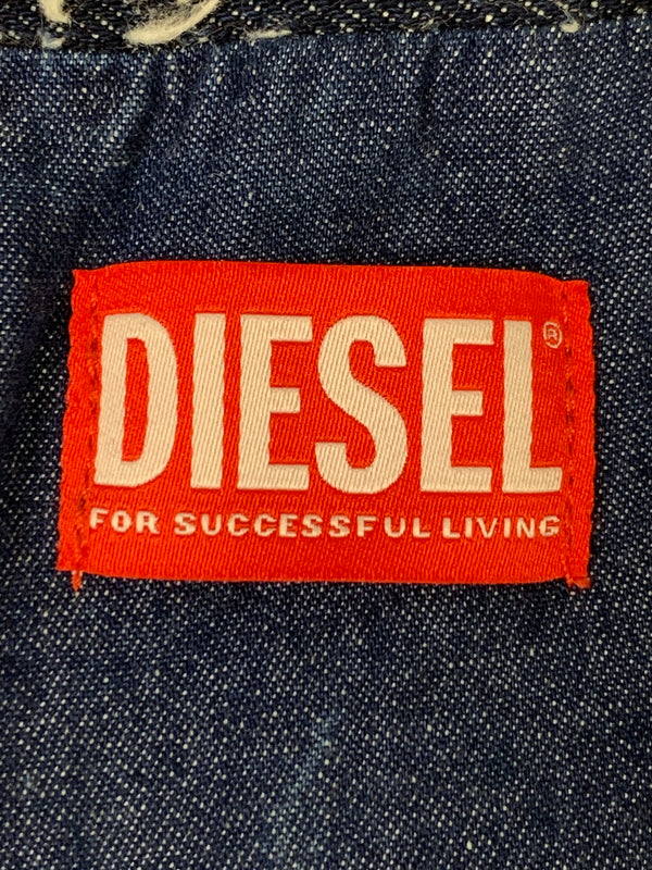 【中古品】【メンズ】 DIESEL ディーゼル DENIM ZIP JACKET D-IVAR-S1 デニム ジップ ジャケット メンズ アウター ジップアップ 141-260818-em-16-min サイズ：M カラー：ブルー系 万代Net店