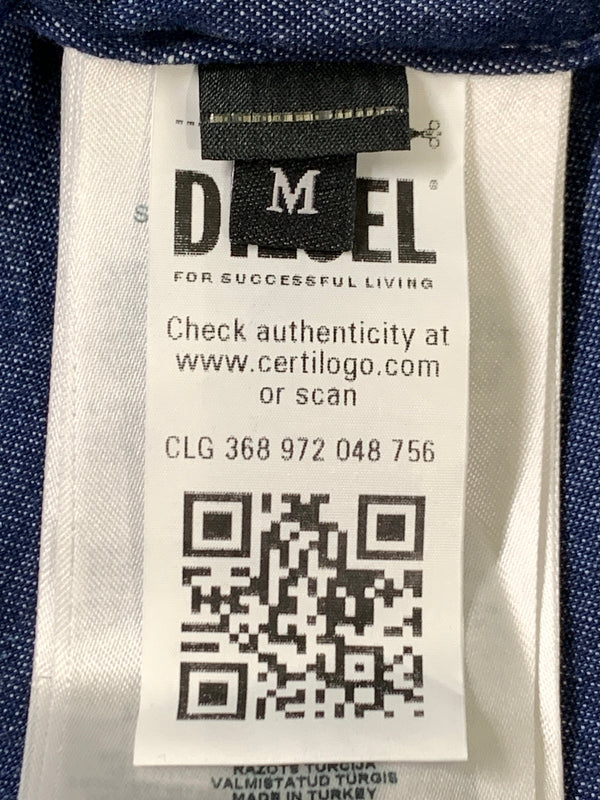 【中古品】【メンズ】 DIESEL ディーゼル DENIM ZIP JACKET D-IVAR-S1 デニム ジップ ジャケット メンズ アウター ジップアップ 141-260818-em-16-min サイズ：M カラー：ブルー系 万代Net店