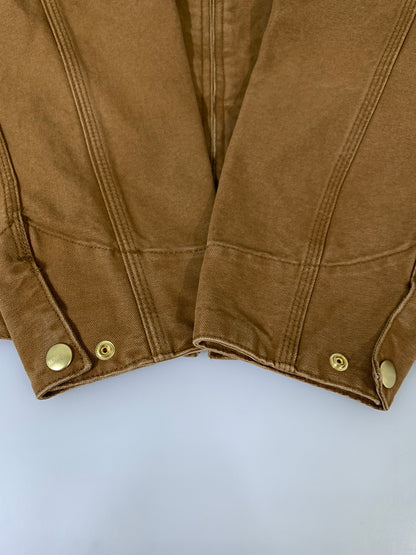 【中古品】【メンズ】 CARHARTT WIP カーハート DETROIT JACKET IO34819-26S デトロイトジャケット メンズ アウター ジップアップ ブルゾン 142-260818-em-19-min サイズ：L カラー：ブラウン 万代Net店