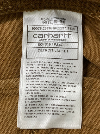 【中古品】【メンズ】 CARHARTT WIP カーハート DETROIT JACKET IO34819-26S デトロイトジャケット メンズ アウター ジップアップ ブルゾン 142-260818-em-19-min サイズ：L カラー：ブラウン 万代Net店