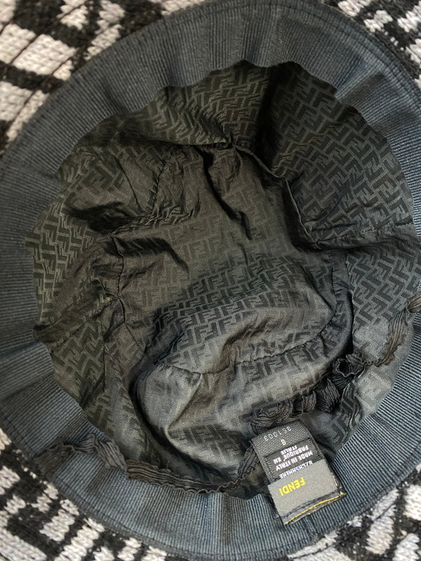 【中古品】【メンズ/レディース】 FENDI フェンディ WOOL BUCKET HAT ウール バケット ハット 帽子 183-260823-em-36-min カラー：グレー系 万代Net店