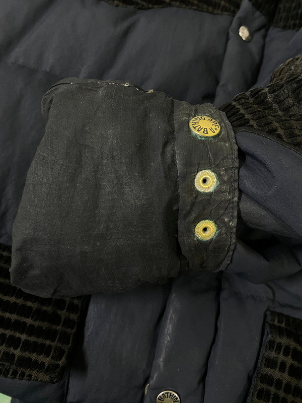 【中古品】【メンズ】 A BATHING APE アベイシングエイプ 90S LS DOWN JACKET 90年代 ロングスリーブ ダウン ジャケット アウター上着 142-260822-hu-13-min サイズ：XL カラー：ネイビー/ブラック 万代Net店