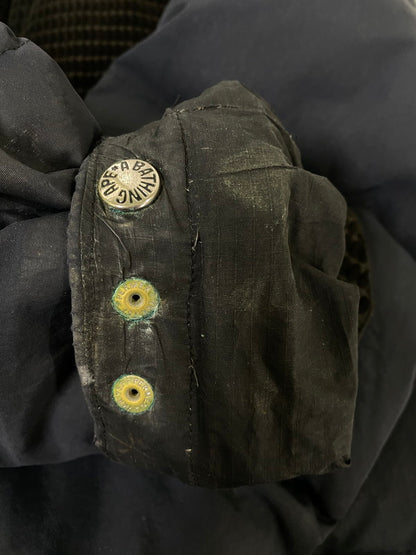 【中古品】【メンズ】 A BATHING APE アベイシングエイプ 90S LS DOWN JACKET 90年代 ロングスリーブ ダウン ジャケット アウター上着 142-260822-hu-13-min サイズ：XL カラー：ネイビー/ブラック 万代Net店