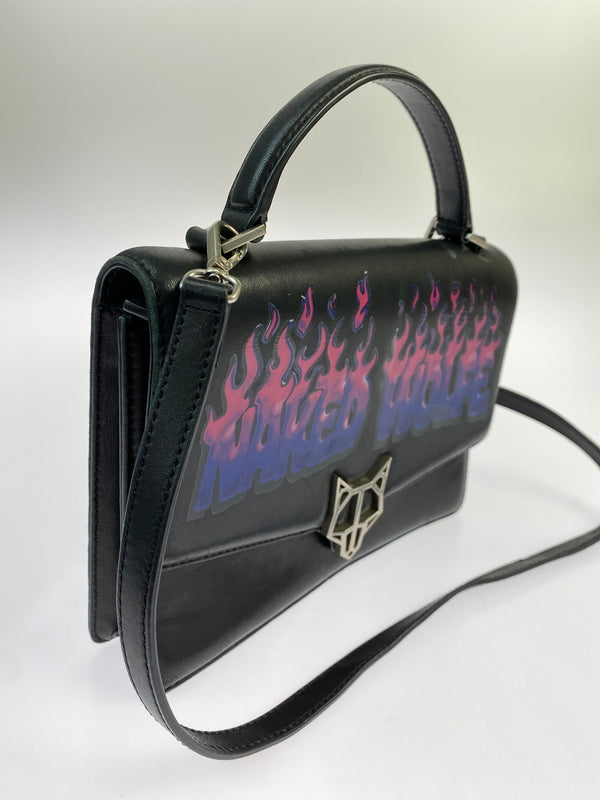 【中古品】【メンズ】 NAKED WOLFE ネイキッド ウルフ ショルダーバッグ カバン 188-260821-hu-41-min カラー：ブラック 万代Net店