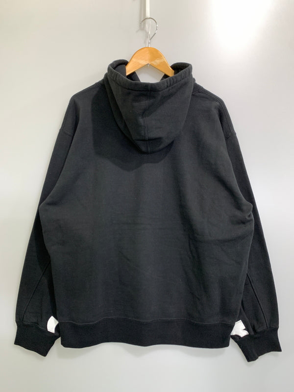 【中古品】【メンズ】 SUPREME シュプリーム CROPPED PANELS HOODED SWEATSHIRT 22SS クロップド パネルズ フーデッド スウェットシャツ メンズ トップス パーカー 149-260818-em-26-min サイズ：L カラー：ブラック 万代Net店
