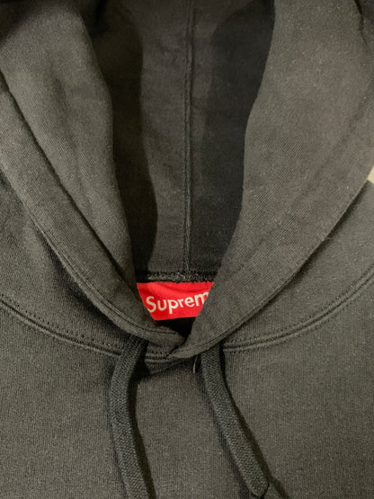 【中古品】【メンズ】 SUPREME シュプリーム CROPPED PANELS HOODED SWEATSHIRT 22SS クロップド パネルズ フーデッド スウェットシャツ メンズ トップス パーカー 149-260818-em-26-min サイズ：L カラー：ブラック 万代Net店