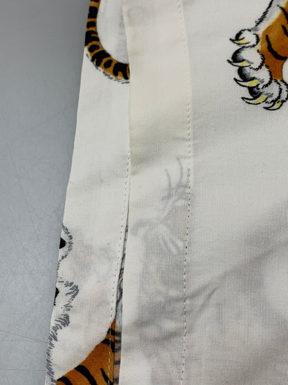 【中古品】【メンズ】 WACKO MARIA ワコマリア × TIM LEHI ティム リーハイ HAWAIIAN SHIRT ハワイアン シャツ 半袖 アロハシャツ メンズ トップス タイガー 虎 コラボ 142-260818-em-45-min サイズ：L カラー：ホワイト 万代Net店