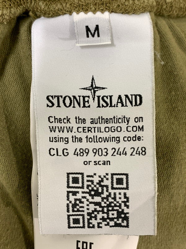 【中古品】【メンズ】 STONE ISLAND ストーンアイランド SWEAT PANT スウェットパンツ ボトムス 152-260821-yn-11-min サイズ：M カラー：オリーブグリーン 万代Net店