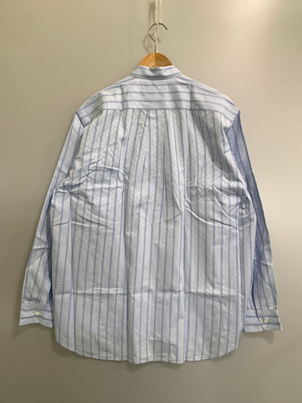 【中古品】【メンズ】 COMME DES GARCONS SHIRT コムデギャルソン フランス製 LS STRIPE SHIRT ロングスリーブ ストライプシャツ 長袖 ペイズリー 140-260818-em-20-min サイズ：L カラー：ライトブルー系 万代Net店