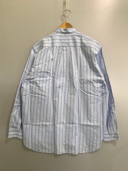 【中古品】【メンズ】 COMME DES GARCONS SHIRT コムデギャルソン フランス製 LS STRIPE SHIRT ロングスリーブ ストライプシャツ 長袖 ペイズリー 140-260818-em-20-min サイズ：L カラー：ライトブルー系 万代Net店
