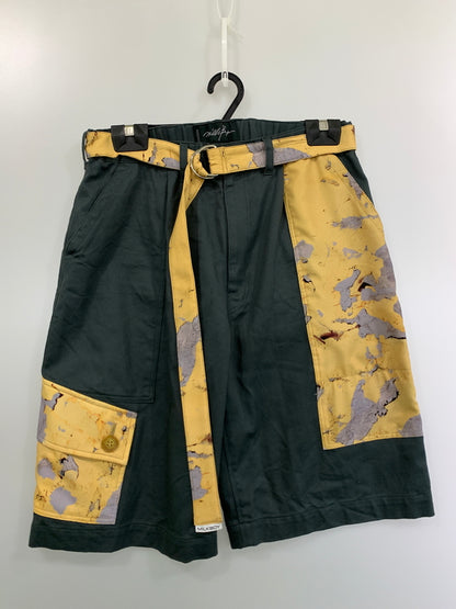 【中古品】【メンズ】 MILK BOY 26SS CONSTRUCTION PANTS 20262106 コンストラクション パンツ メンズ ショートパンツ 短パン ワークパンツ 151-260818-em-49-min カラー：グリーン/イエロー 万代Net店