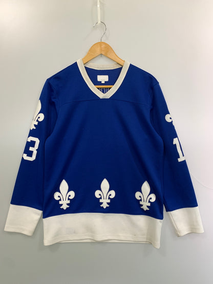 【現状渡し品】【メンズ】 SUPREME シュプリーム FLEUR DE LIS HOCKEY JERSEY フルール ド リス ホッケー ジャージ メンズ トップス 149-260818-em-42-min サイズ：S カラー：ブルー 万代Net店
