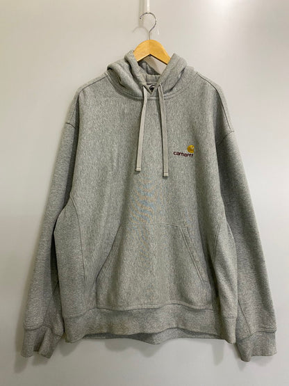【中古品】【メンズ】 CARHARTT WIP カーハート ワーク イン プログレス HOODED AMERICAN SCRIPT SWEAT フーデッド アメリカン スクリプト スウェット パーカー 142-260822-hu-12-min サイズ：XL カラー：グレー 万代Net店