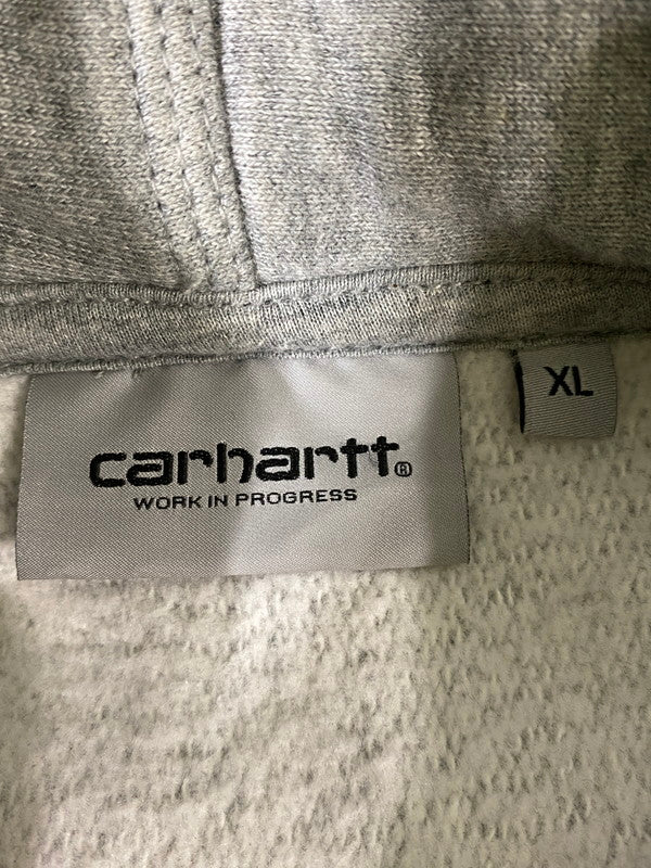 【中古品】【メンズ】 CARHARTT WIP カーハート ワーク イン プログレス HOODED AMERICAN SCRIPT SWEAT フーデッド アメリカン スクリプト スウェット パーカー 142-260822-hu-12-min サイズ：XL カラー：グレー 万代Net店