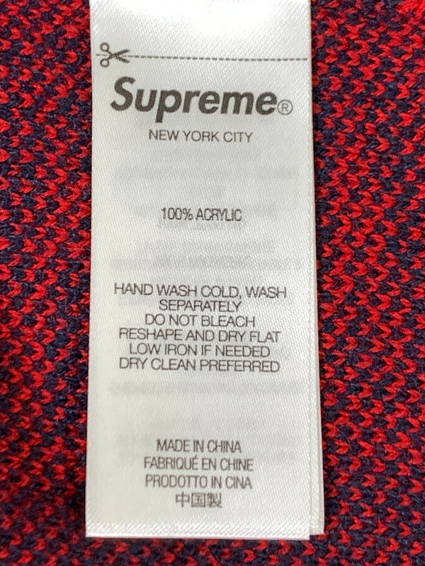 【中古品】【メンズ】 SUPREME シュプリーム GUNS SWEATER ガンズ セーター ニット 銃 メンズ トップス 149-260818-em-25-min サイズ：M カラー：ネイビー/レッド 万代Net店