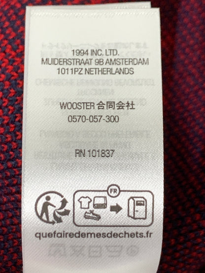 【中古品】【メンズ】 SUPREME シュプリーム GUNS SWEATER ガンズ セーター ニット 銃 メンズ トップス 149-260818-em-25-min サイズ：M カラー：ネイビー/レッド 万代Net店