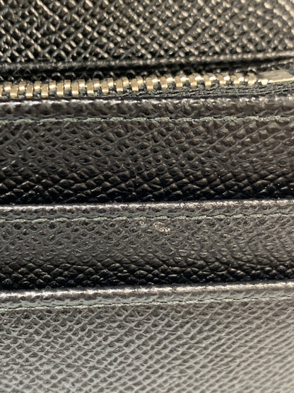 【中古品】【メンズ/レディース】 BVLGARI ブルガリ LONG WALLET 30414 ロゴ クリップ ロングウォレット 長財布 レインレザー 181-260820-em-37-min カラー：ブラック 万代Net店