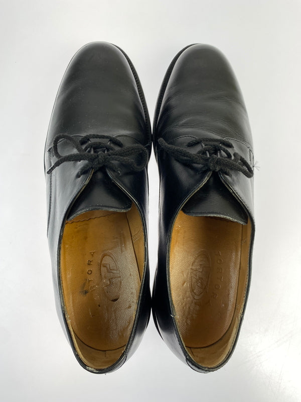 【中古品】【メンズ】 フランス軍 TORTORA オフィサーシューズ トルトラ メンズ シューズ レザー サービスシューズ 靴 プレーントゥ 164-260820-em-24-min サイズ：42 カラー：ブラック 万代Net店