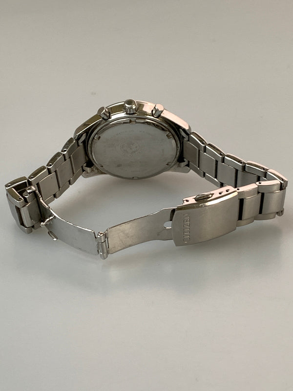 【中古品】【メンズ】 CITIZEN シチズン クロノグラフ ソーラー腕時計 H500 S111064 ECO DRIVE メンズ 腕時計 ウォッチ 197-260820-em-40-min カラー：シルバー 万代Net店
