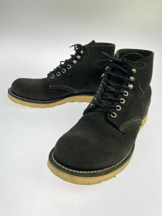 【中古品】【メンズ】 RED WING レッドウィング 8174 6ｰINCH CLASSIC ROUND 6インチ クラシック ラウンド ブーツ 靴 164-260819-jt-27-min サイズ：US 8 D 26.0cm カラー：ブラック 万代Net店