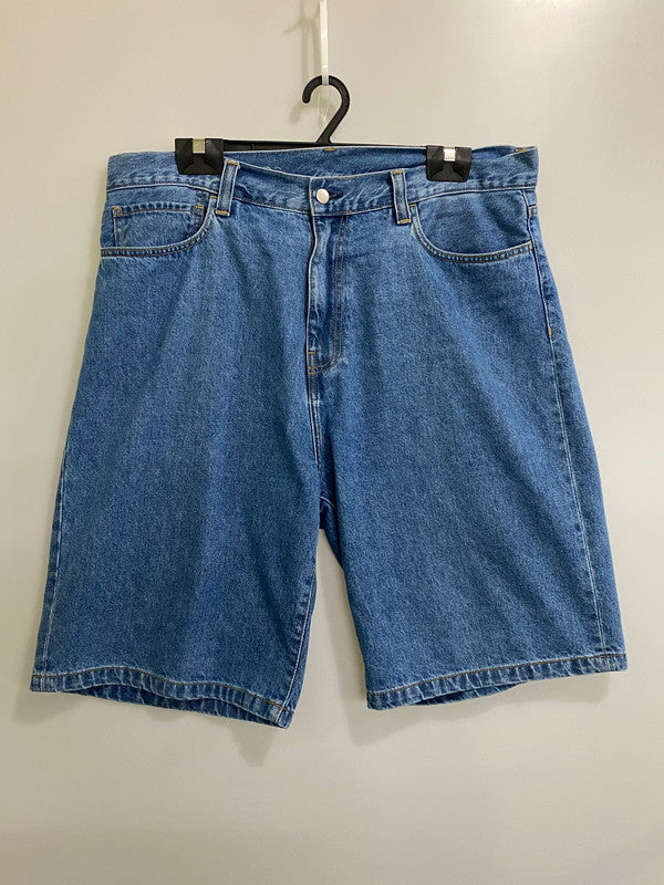 【中古品】【メンズ】 CARHARTT WIP カーハート ワークインプログレス LANDON SHORT ランドン ショート デニム ハーフパンツ ボトムス 153-260822-hu-01-min サイズ：36 カラー：ブルーインディゴ 万代Net店