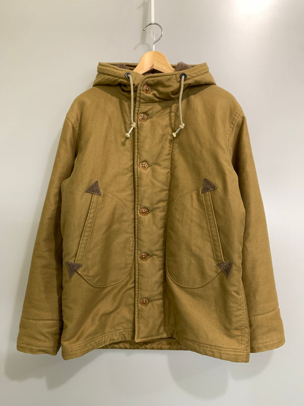 【中古品】【メンズ】 COLIMBO コリンボ OBSERVER PARKA NAF-10134 オブザーバーパーカー メンズ アウター N-1 デッキジャケット フード付き 145-260818-em-12-min サイズ：40 カラー：カーキブラウン 万代Net店